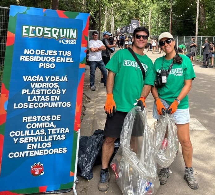 Ecopuntos en Cosquín Rock 2025.